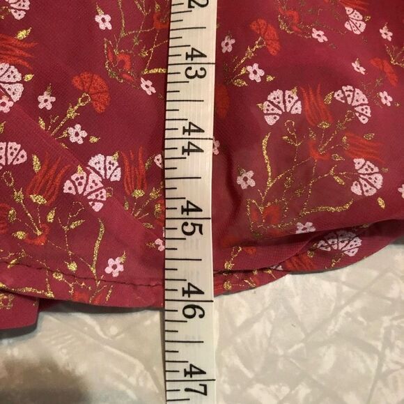 ana & rose art nouveau print mauve a line loose fit tank dress one size spring - Picture 5 of 8